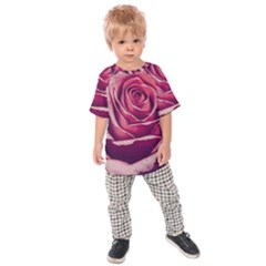 Beautiful Beauty Flower Bloom Kids  Raglan Tee