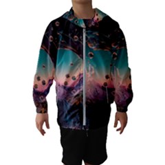 Crystal Ball Glass Sphere Lens Ball Kids  Hooded Windbreaker by Vaneshop