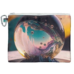 Crystal Ball Glass Sphere Lens Ball Canvas Cosmetic Bag (xxl) by Vaneshop