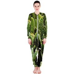 Cactus Flora Flower Nature Floral Onepiece Jumpsuit (ladies) by Vaneshop