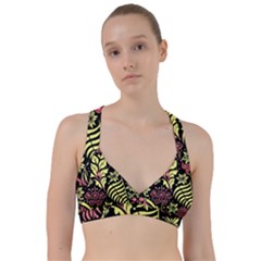 Flower Leaves Floral Flora Nature Sweetheart Sports Bra by Vaneshop