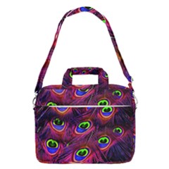 Peacock Feathers Color Plumage Macbook Pro 13  Shoulder Laptop Bag  by Celenk