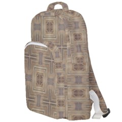 Abstract Wood Design Floor Texture Double Compartment Backpack by Celenk