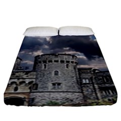 Castle Building Architecture Fitted Sheet (king Size) by Celenk