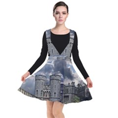 Castle Building Architecture Plunge Pinafore Dress