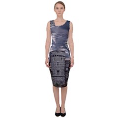 Castle Building Architecture Sleeveless Pencil Dress