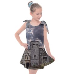 Castle Building Architecture Kids  Tie Up Tunic Dress