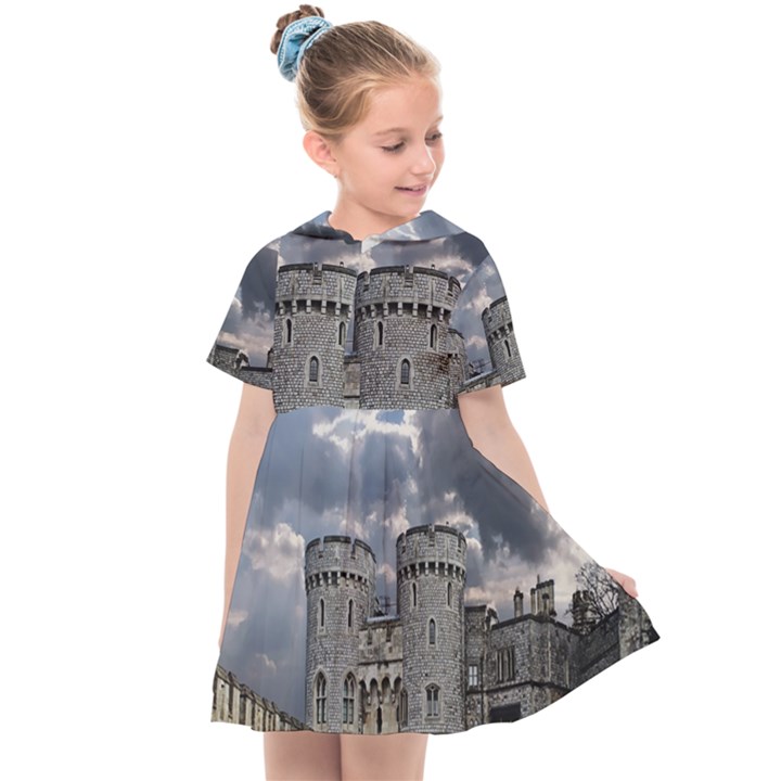 Castle Building Architecture Kids  Sailor Dress