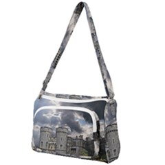 Castle Building Architecture Front Pocket Crossbody Bag