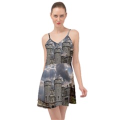 Castle Building Architecture Summer Time Chiffon Dress