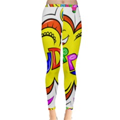Happy Happiness Child Smile Joy Inside Out Leggings by Celenk