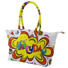 Happy Happiness Child Smile Joy Canvas Shoulder Bag by Celenk