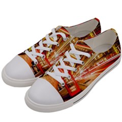 Telephone Box London Night Men s Low Top Canvas Sneakers by Uceng