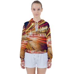 Telephone Box London Night Women s Tie Up Sweat by Uceng