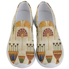 Egyptian Paper Papyrus Hieroglyphs Men s Lightweight Slip Ons by Vaneshop