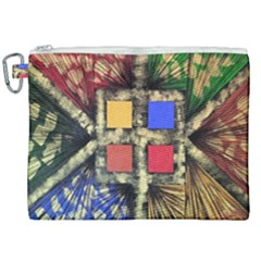 Acrylic Abstract Art Design  Canvas Cosmetic Bag (xxl) by Rbudhiya