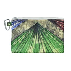 Acrylic Abstract Art Design  Canvas Cosmetic Bag (large)