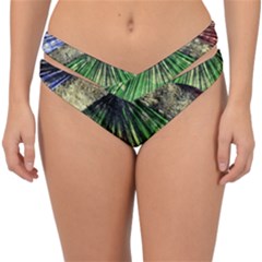 Acrylic Abstract Art Design  Double Strap Halter Bikini Bottoms by Rbudhiya