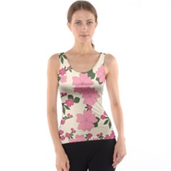 Floral Vintage Flowers Women s Basic Tank Top