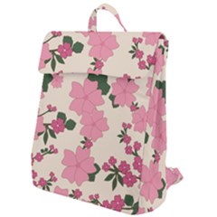 Floral Vintage Flowers Flap Top Backpack by Dutashop