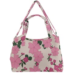 Floral Vintage Flowers Double Compartment Shoulder Bag by Dutashop