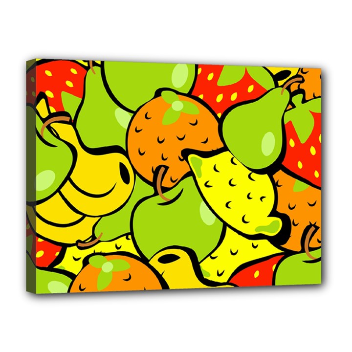 Fruit Food Wallpaper Canvas 16  x 12  (Stretched)