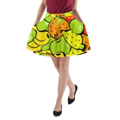 Fruit Food Wallpaper A-line Pocket Skirt