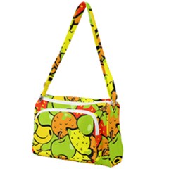 Fruit Food Wallpaper Front Pocket Crossbody Bag by Dutashop