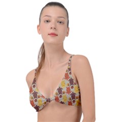 Sea Turtle Sea Life Pattern Knot Up Bikini Top by Dutashop