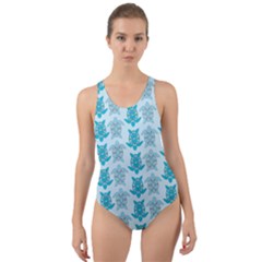 Sea Turtle Sea Animal Cut-out Back One Piece Swimsuit