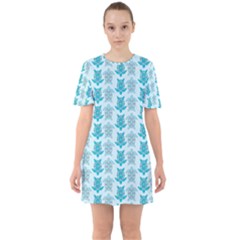 Sea Turtle Sea Animal Sixties Short Sleeve Mini Dress by Dutashop