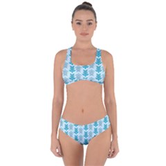 Sea Turtle Sea Animal Criss Cross Bikini Set by Dutashop