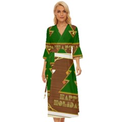 Art Deco Holiday Card Midsummer Wrap Dress