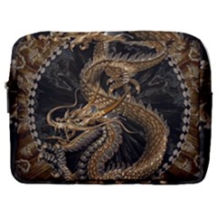 Dragon Pentagram Make Up Pouch (large) by Amaryn4rt