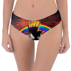 Rainbow Color Reversible Classic Bikini Bottoms