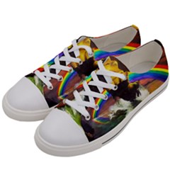 Rainbow Color Men s Low Top Canvas Sneakers by uniart180623