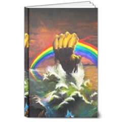 Rainbow Color 8  X 10  Hardcover Notebook
