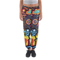 Hippie Rainbow Psychedelic Colorful Women s Jogger Sweatpants