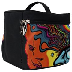 Hippie Rainbow Psychedelic Colorful Make Up Travel Bag (big)