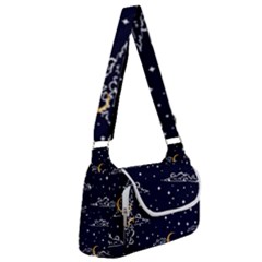 Hand-drawn-scratch-style-night-sky-with-moon-cloud-space-among-stars-seamless-pattern-vector-design- Multipack Bag by uniart180623