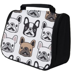 Dog-french-bulldog-seamless-pattern-face-head Full Print Travel Pouch (big) by uniart180623