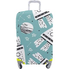 Cute-seamless-pattern-with-rocket-planets-stars Luggage Cover (large) by uniart180623