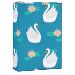 Elegant-swan-pattern-with-water-lily-flowers Playing Cards Single Design (rectangle) With Custom Box by uniart180623