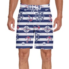 Seamless-marine-pattern Men s Beach Shorts by uniart180623