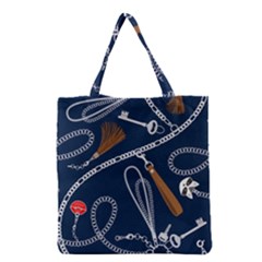 Chains-seamless-pattern Grocery Tote Bag