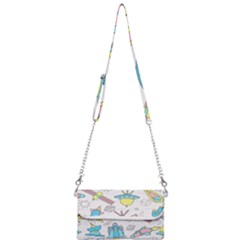 Cute-seamless-pattern-with-space Mini Crossbody Handbag by uniart180623