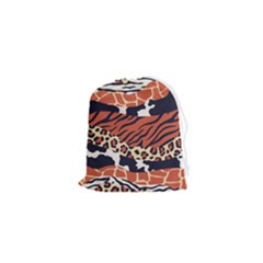 Mixed-animal-skin-print-safari-textures-mix-leopard-zebra-tiger-skins-patterns-luxury-animals-textur Drawstring Pouch (xs)