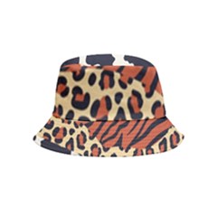 Mixed-animal-skin-print-safari-textures-mix-leopard-zebra-tiger-skins-patterns-luxury-animals-textur Inside Out Bucket Hat (kids) by uniart180623