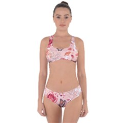 Beautiful-seamless-spring-pattern-with-roses-peony-orchid-succulents Criss Cross Bikini Set by uniart180623