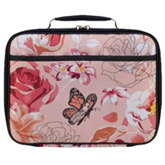 Beautiful-seamless-spring-pattern-with-roses-peony-orchid-succulents Full Print Lunch Bag by uniart180623